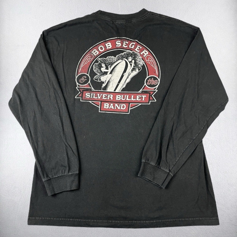 Vintage Bob Seger T Shirt Mens XL Black North American Tour 2011 Long Sleeve